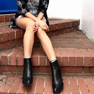 Stuart Weitzman Black Ankle Boots